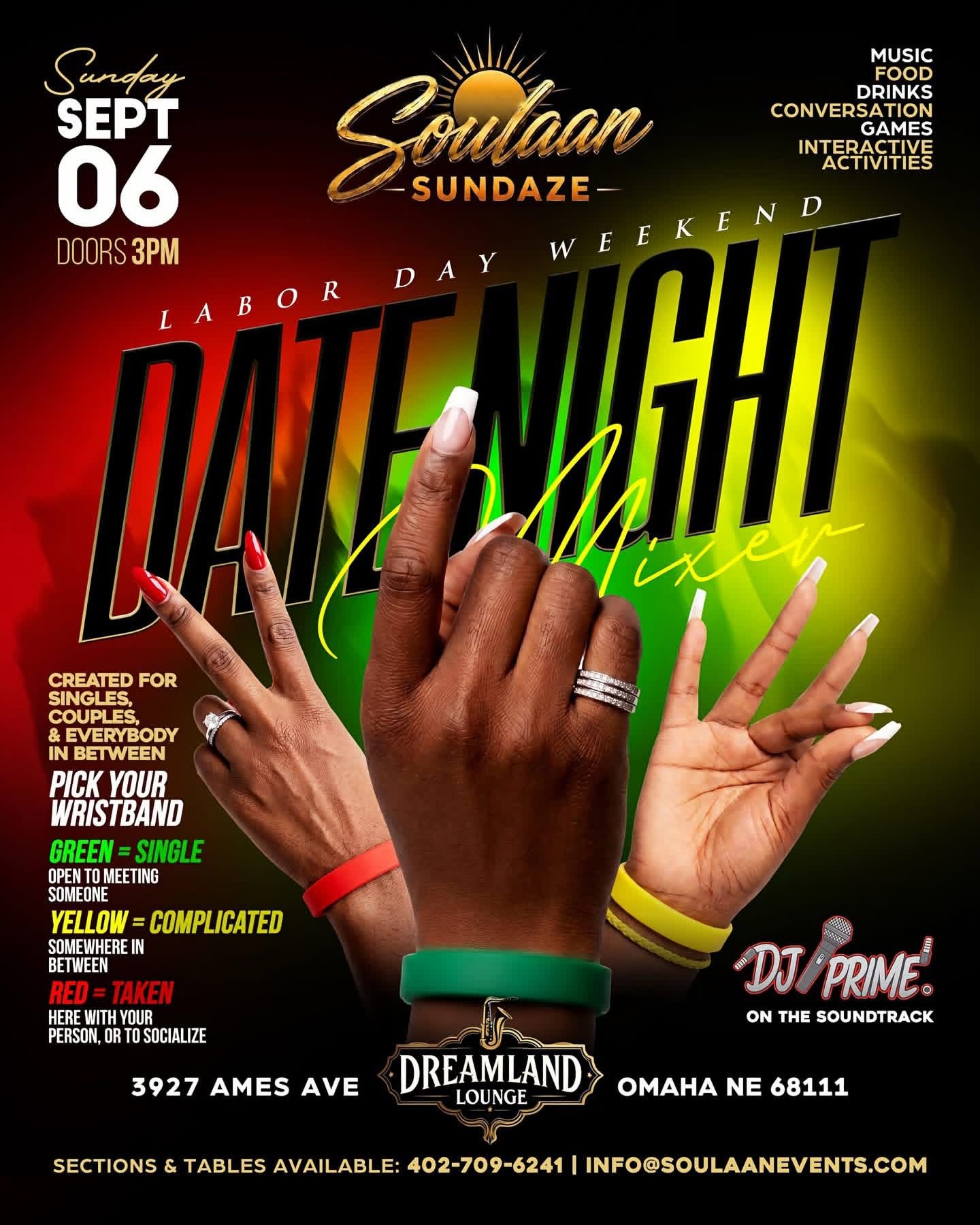 Soulaan Sundaze: Date Night Mixer at Dreamland Lounge.